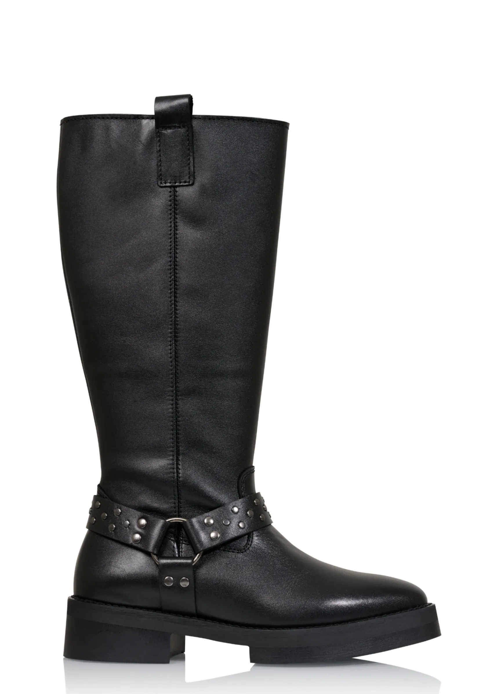 TIMBER leer - Bikerboots | Black