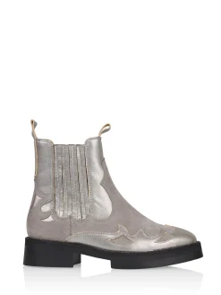 WIDLEY suede - Bikerboots | Grey / Steel